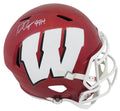 Ron Dayne Signed Wisconsin Badgers FLASH Riddell Full Size Speed Replica Helmet w/99H - DAYREP306 - Ron Dayne Signed Wisconsin Badgers FLASH Riddell Full Size Speed Replica Helmet w/99H product image