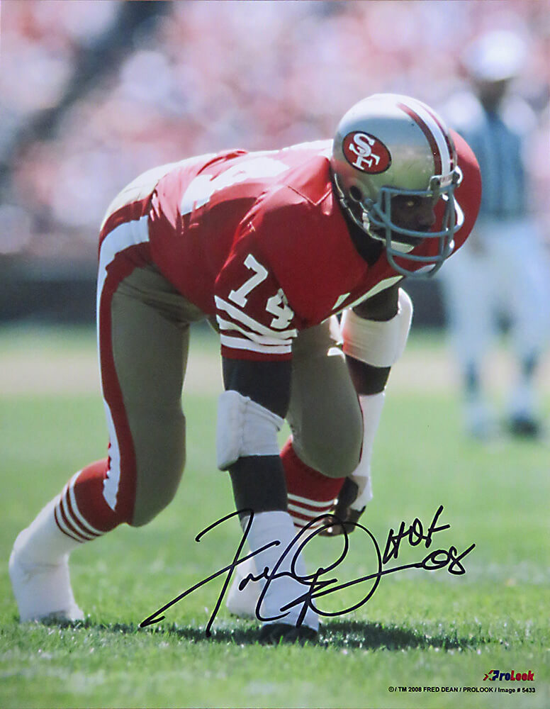 Fred Dean Signed San Francisco 49ers Action 8x10 Photo w/HOF'08 - DEA08P303 - Fred Dean Signed San Francisco 49ers Action 8x10 Photo w/HOF'08 product image