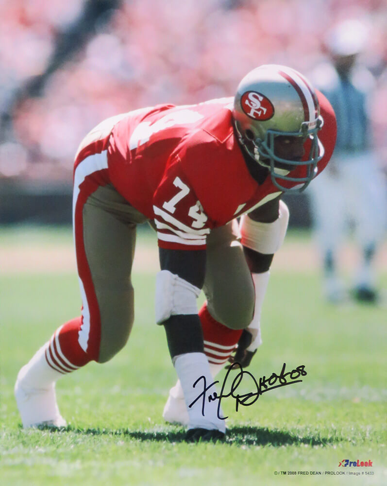Fred Dean Signed San Francisco 49ers Action 16x20 Photo w/HOF'08 - DEA16P301 - Fred Dean Signed San Francisco 49ers Action 16x20 Photo w/HOF'08 product image