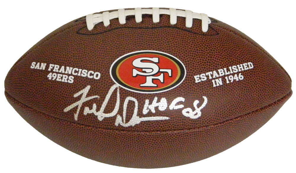 Fred Dean Signed San Francisco 49ers Wilson Logo Football w/HOF 08 - DEAFTB303 - Fred Dean Signed San Francisco 49ers Wilson Logo Football w/HOF 08 product image