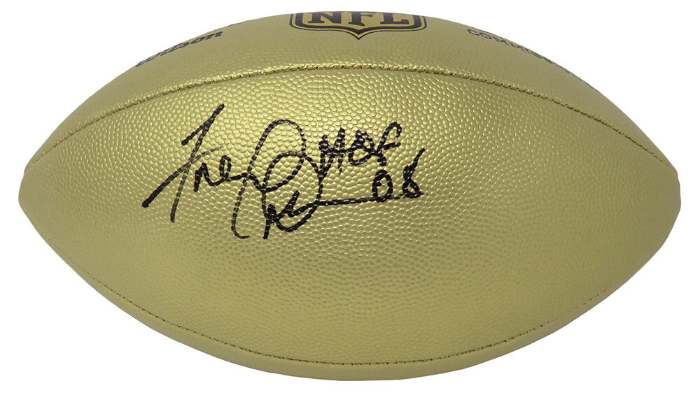 Fred Dean Signed Wilson Duke Gold Metallic NFL Full Size Replica Football w/HOF'08 - DEAFTB307 - Fred Dean Signed Wilson Duke Gold Metallic NFL Full Size Replica Football w/HOF'08 product image