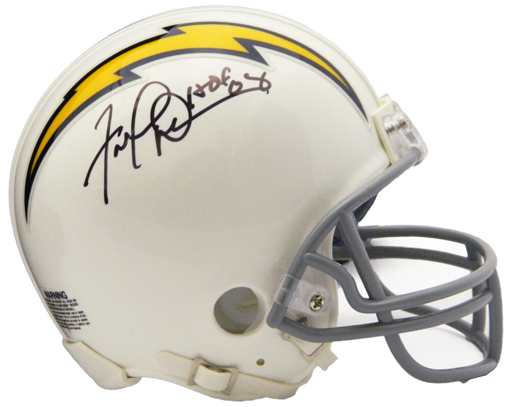 Fred Dean Signed Chargers Throwback White Riddell Mini Helmet w/HOF'08 - DEAMIN304 - Fred Dean Signed Chargers Throwback White Riddell Mini Helmet w/HOF'08 product image