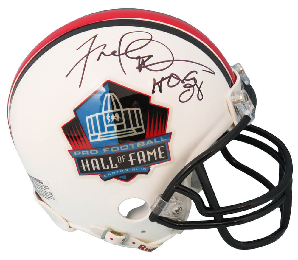 Fred Dean Signed Hall of Fame Logo Riddell Mini Helmet w/HOF 08 - DEAMIN305 - Fred Dean Signed Hall of Fame Logo Riddell Mini Helmet w/HOF 08 product image