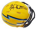 Fred Dean Signed Chargers AMP Alternate Series Riddell Speed Mini Helmet w/HOF'08 - DEAMIN307 - Fred Dean Signed Chargers AMP Alternate Series Riddell Speed Mini Helmet w/HOF'08 product image