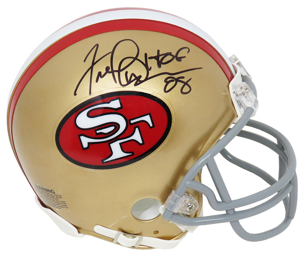 Fred Dean Signed San Francisco 49ers Throwback Riddell Mini Helmet w/HOF'08 - DEAMIN308 - Fred Dean Signed San Francisco 49ers Throwback Riddell Mini Helmet w/HOF'08 product image