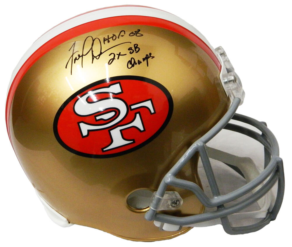 Fred Dean Signed San Francisco 49ers Riddell Full-Size Replica Helmet w/HOF'08, 2x SB Champs - DEAREP300 - Fred Dean Signed San Francisco 49ers Riddell Full-Size Replica Helmet w/HOF'08, 2x SB Champs product image