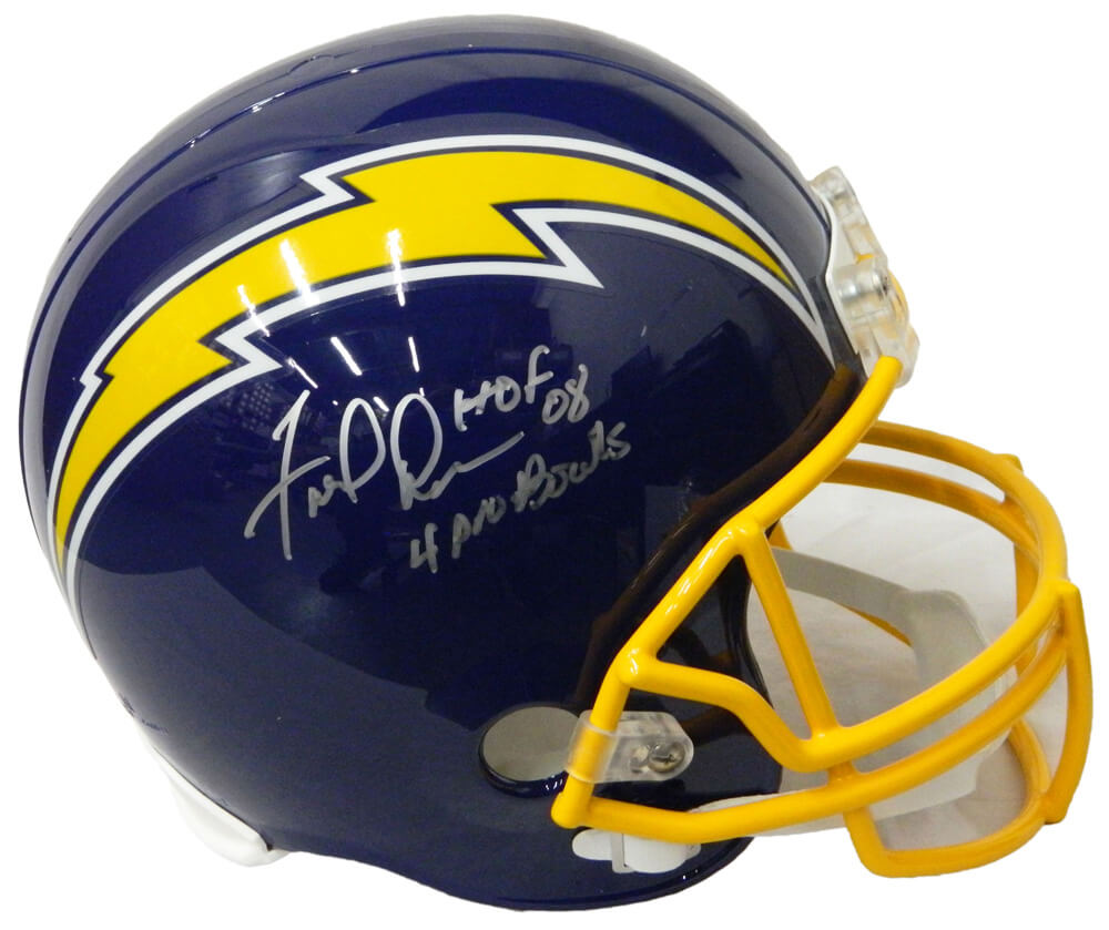 Fred Dean Signed Los Angeles Chargers Throwback Navy Riddell Full-Size Replica Helmet w/HOF'08, 4x Pro Bowls - DEAREP301 - Fred Dean Signed Los Angeles Chargers Throwback Navy Riddell Full-Size Replica Helmet w/HOF'08, 4x Pro Bowls product image