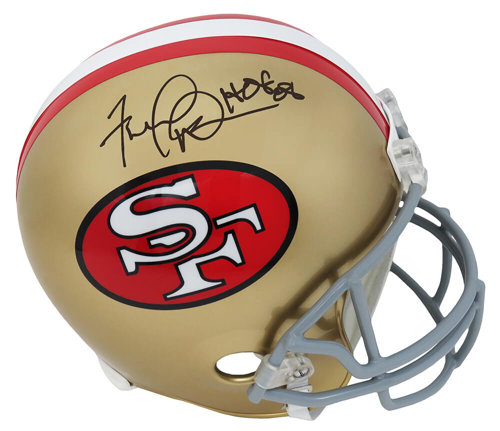 Fred Dean Signed San Francisco 49ers Throwback Riddell Full Size Replica Helmet w/HOF'08 - DEAREP302 - Fred Dean Signed San Francisco 49ers Throwback Riddell Full Size Replica Helmet w/HOF'08 product image