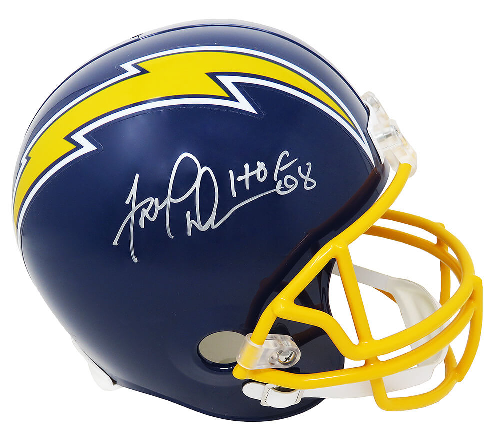 Fred Dean Signed Chargers Throwback Navy Riddell Full Size Replica Helmet w/HOF'08 - DEAREP303 - Fred Dean Signed Chargers Throwback Navy Riddell Full Size Replica Helmet w/HOF'08 product image