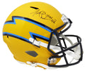 Fred Dean Signed Chargers AMP Alternate Series Riddell Full Size Speed Replica Helmet w/HOF'08 - DEAREP304 - Fred Dean Signed Chargers AMP Alternate Series Riddell Full Size Speed Replica Helmet w/HOF'08 product image