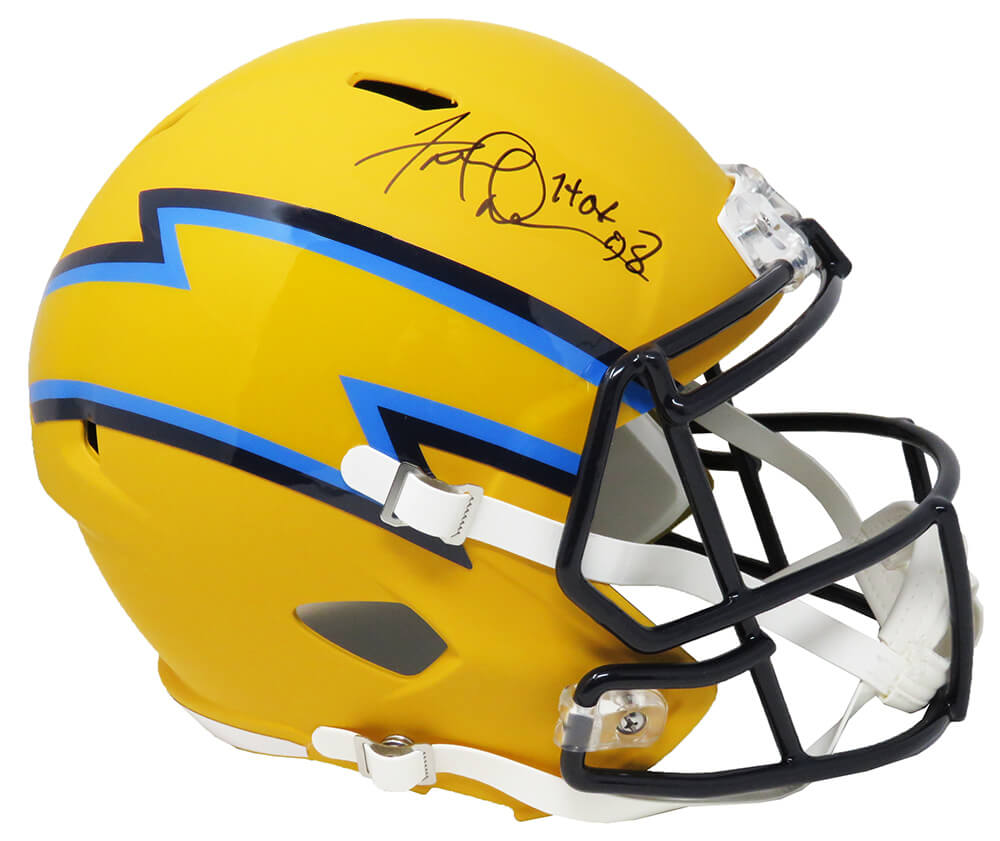 Fred Dean Signed Chargers AMP Alternate Series Riddell Full Size Speed Replica Helmet w/HOF'08 - DEAREP304 - Fred Dean Signed Chargers AMP Alternate Series Riddell Full Size Speed Replica Helmet w/HOF'08 product image