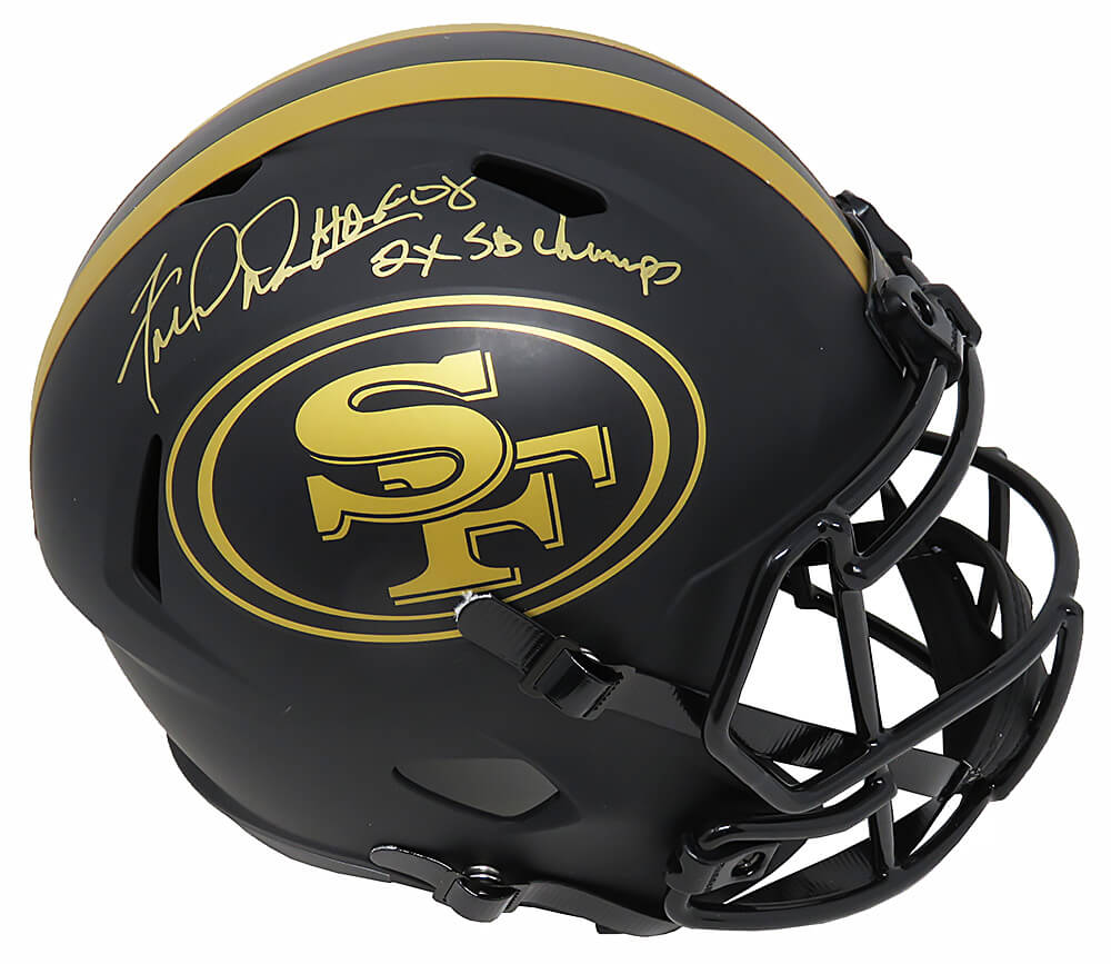 Fred Dean Signed San Francisco 49ers Eclipse Riddell Full Size Speed Replica Helmet w/HOF'08, 2x SB Champs - DEAREP305 - Fred Dean Signed San Francisco 49ers Eclipse Riddell Full Size Speed Replica Helmet w/HOF'08, 2x SB Champs product image