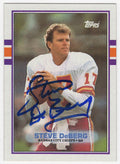 Steve Deberg Signed Kansas City Chiefs 1989 Topps Football Trading Card #349 - DEBCAR303 - Steve Deberg Signed Kansas City Chiefs 1989 Topps Football Trading Card #349 product image