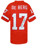 Steve DeBerg Signed Orange Throwback Custom Football Jersey - DEBJRY300 - Steve DeBerg Signed Orange Throwback Custom Football Jersey product image
