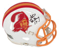 Steve DeBerg Signed Tampa Bay Buccaneers T/B White Riddell Speed Mini Helmet - DEBMIN300 - Steve DeBerg Signed Tampa Bay Buccaneers T/B White Riddell Speed Mini Helmet product image