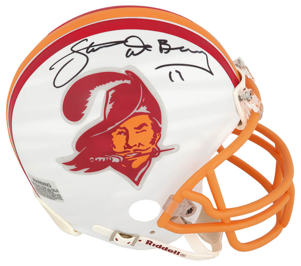 Steve DeBerg Signed Tampa Bay Buccaneers Throwback White (vsr4) Riddell Mini Helmet - DEBMIN303 - Steve DeBerg Signed Tampa Bay Buccaneers Throwback White (vsr4) Riddell Mini Helmet product image
