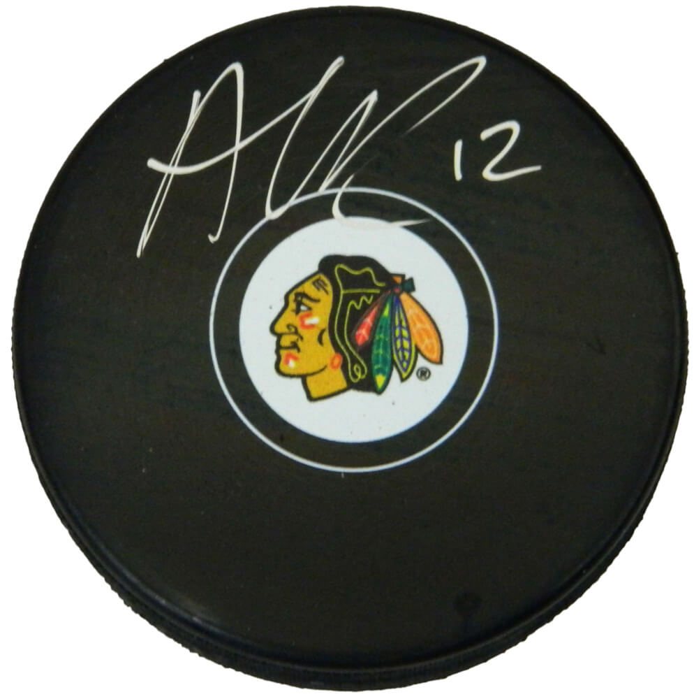 Alex Debrincat Signed Chicago Blackhawks Logo Hockey Puck - DEBPUC400 - Alex Debrincat Signed Chicago Blackhawks Logo Hockey Puck product image