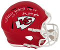 Steve DeBerg Signed Kansas City Chiefs Riddell Full Size Speed Replica Helmet w/34,241 Yds, 196 TDs - DEBREP304 - Steve DeBerg Signed Kansas City Chiefs Riddell Full Size Speed Replica Helmet w/34,241 Yds, 196 TDs product image