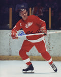 Alex Delvecchio Signed Detroit Red Wings Red Jersey Skating 8x10 Photo - DEL08P401 - Alex Delvecchio Signed Detroit Red Wings Red Jersey Skating 8x10 Photo product image