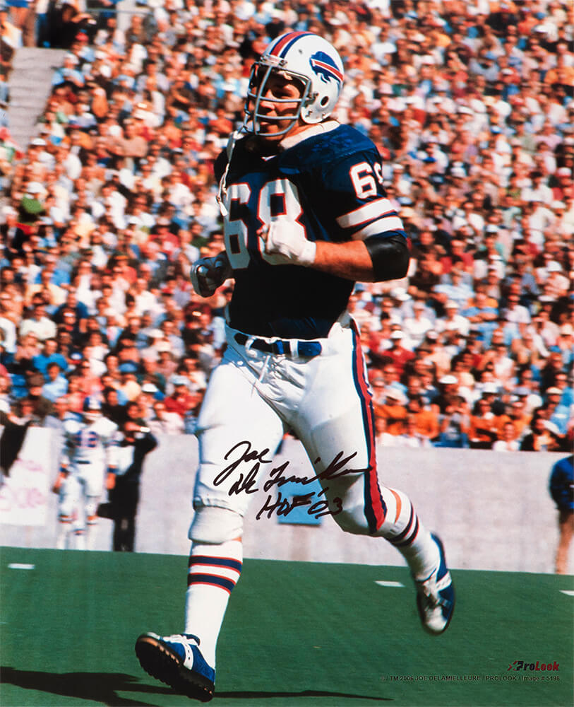 Joe DeLamielleure Signed Buffalo Bills Blue Jersey Action 16x20 Photo w/HOF'03 - DEL16P300 - Joe DeLamielleure Signed Buffalo Bills Blue Jersey Action 16x20 Photo w/HOF'03 product image