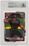 Elly De La Cruz Signed Cincinnati Reds 2024 Bowman Rookie Baseball Card #22  - (Beckett Encapsulated) - DELCAR102 - Elly De La Cruz Signed Cincinnati Reds 2024 Bowman Rookie Baseball Card #22 - (Beckett Encapsulated) product image