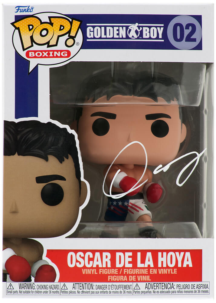 Oscar De La Hoya Signed Golden Boy Boxing Funko Pop Doll #02 - DELFUN500 - Oscar De La Hoya Signed Golden Boy Boxing Funko Pop Doll #02 product image