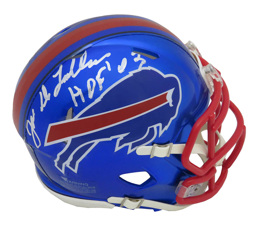 Joe DeLamielleure Signed Buffalo Bills FLASH Riddell Speed Mini Helmet w/HOF'03 - DELMIN303 - Joe DeLamielleure Signed Buffalo Bills FLASH Riddell Speed Mini Helmet w/HOF'03 product image