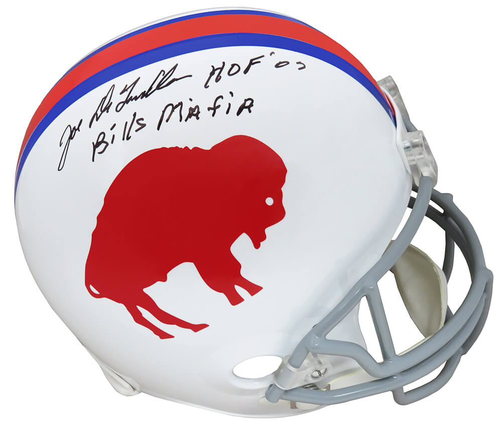 Joe DeLamielleure Signed Buffalo Bills Throwback Riddell Full Size Replica Helmet w/HOF'03, Bills Mafia - DELREP301 - Joe DeLamielleure Signed Buffalo Bills Throwback Riddell Full Size Replica Helmet w/HOF'03, Bills Mafia product image