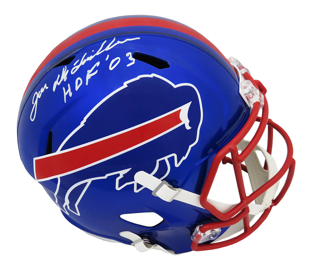 Joe DeLamielleure Signed Buffalo Bills FLASH Riddell Full Size Speed Replica Helmet w/HOF'03 - DELREP304 - Joe DeLamielleure Signed Buffalo Bills FLASH Riddell Full Size Speed Replica Helmet w/HOF'03 product image