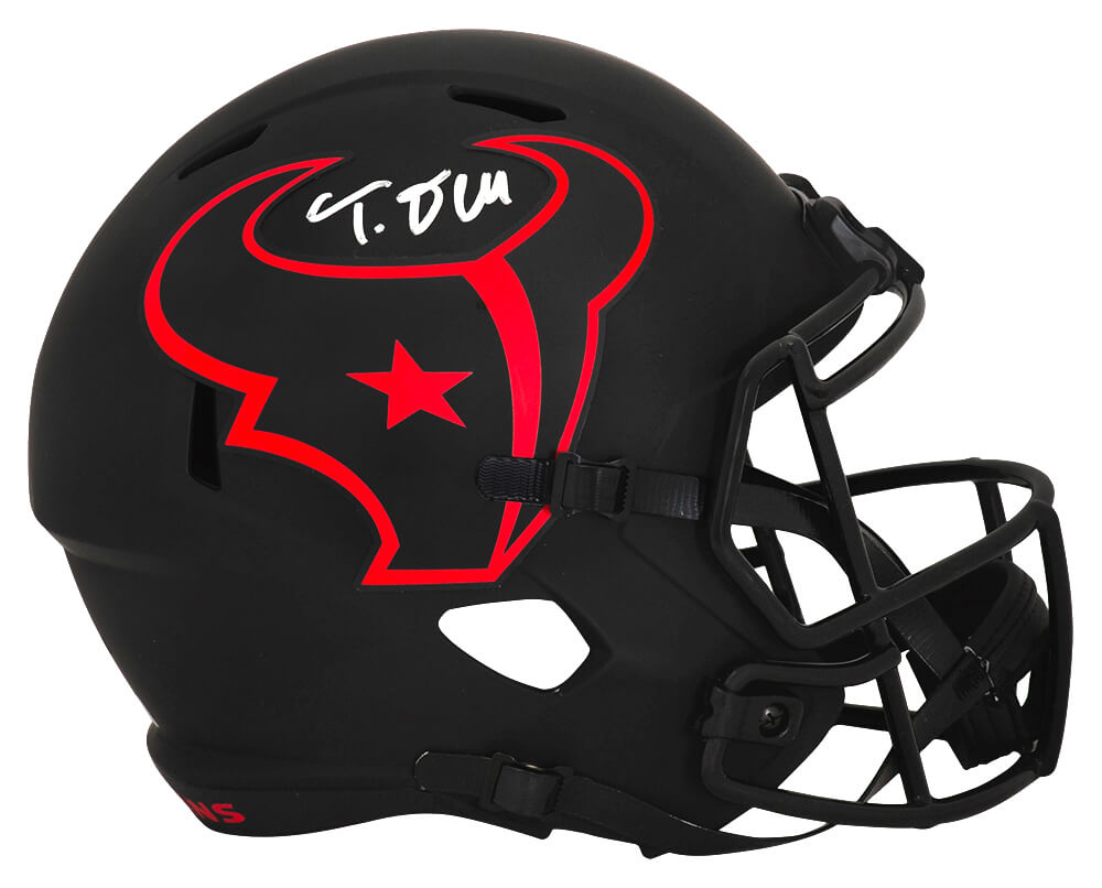 Tank Dell Signed Houston Texans ECLIPSE Riddell Full Size Speed Replica Helmet - DELREP320 - Tank Dell Signed Houston Texans ECLIPSE Riddell Full Size Speed Replica Helmet product image