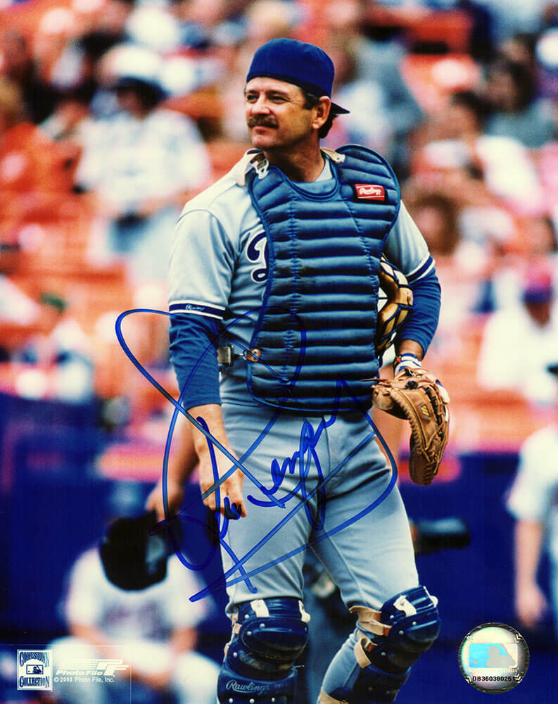 Rick Dempsey Signed Los Angeles Dodgers Catching 8x10 Photo - DEM08P103 - Rick Dempsey Signed Los Angeles Dodgers Catching 8x10 Photo product image
