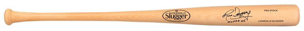 Rick Dempsey Signed Louisville Slugger Pro Stock Blonde Baseball Bat w/MVP 83 WS - DEMBAT101 - Rick Dempsey Signed Louisville Slugger Pro Stock Blonde Baseball Bat w/MVP 83 WS product image