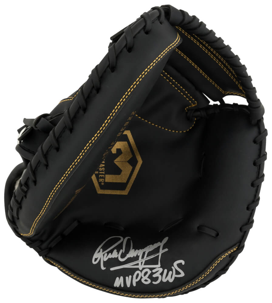 Rick Dempsey Signed Franklin Black Baseball Catchers Glove w/MVP 83 WS - DEMGLV100 - Rick Dempsey Signed Franklin Black Baseball Catchers Glove w/MVP 83 WS product image
