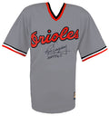 Rick Dempsey Signed Baltimore Orioles Gray Majestic Replica Baseball Jersey w/MVP 83 WS - DEMJRY100 - Rick Dempsey Signed Baltimore Orioles Gray Majestic Replica Baseball Jersey w/MVP 83 WS product image