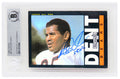 Richard Dent Signed Chicago Bears 1985 Topps Rookie Football Trading Card #24 w/HOF'11 (Beckett Encapsulated) - DENCAR301 - Richard Dent Signed Chicago Bears 1985 Topps Rookie Football Trading Card #24 w/HOF'11 (Beckett Encapsulated) product image
