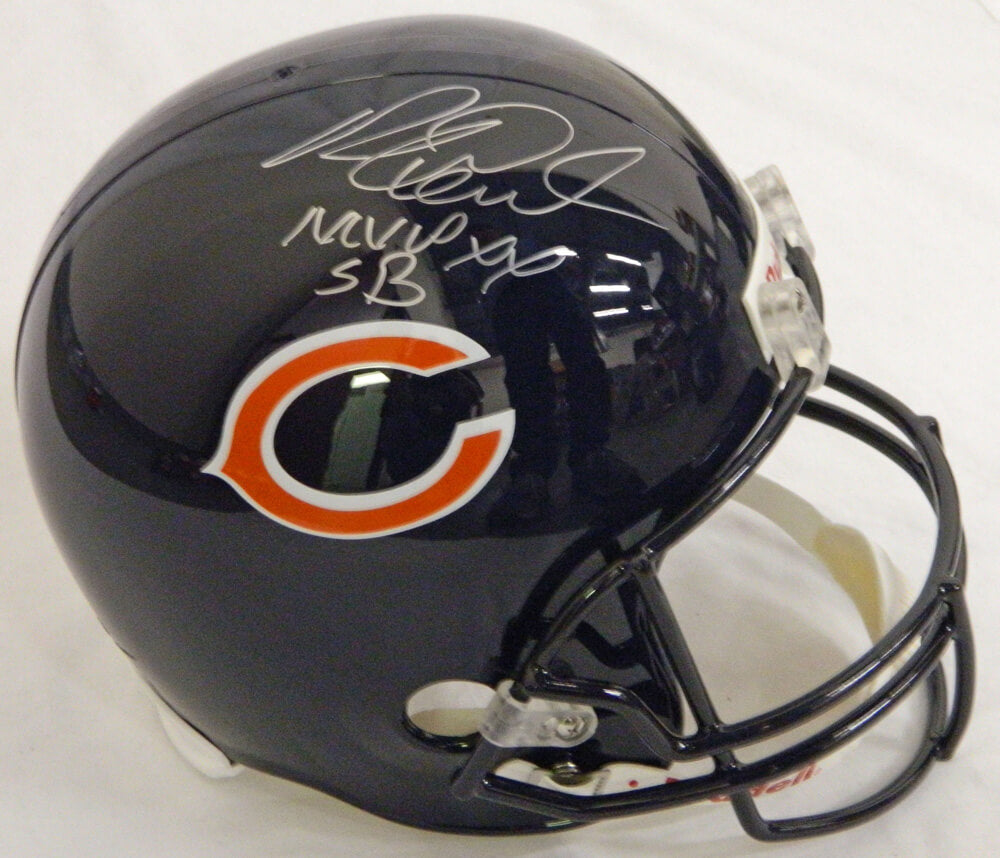 Richard Dent Signed Bears Riddell F/S Replica Helmet w/SB XX MVP - DENREP301 - Richard Dent Signed Bears Riddell F/S Replica Helmet w/SB XX MVP product image