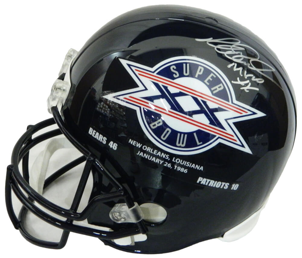 Richard Dent Signed Chicago Bears / SB XX Champs Logo Riddell Full Size Replica Helmet w/MVP XX - DENREP306 - Richard Dent Signed Chicago Bears / SB XX Champs Logo Riddell Full Size Replica Helmet w/MVP XX product image