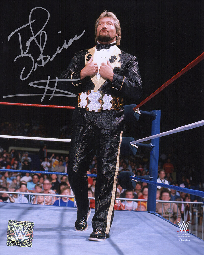 Ted DiBiase Signed WWE The Million Dollar Man In Ring Wrestling 8x10 Photo - DIB08P502 - Ted DiBiase Signed WWE The Million Dollar Man In Ring Wrestling 8x10 Photo product image
