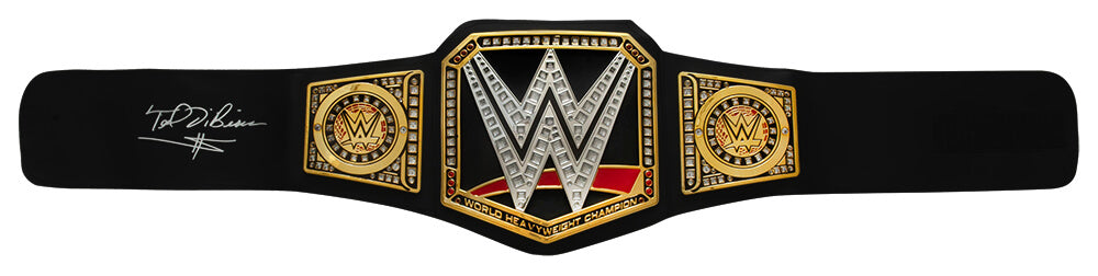 Ted DiBiase Signed WWE World Championship Replica Wrestling Belt - DIBBLT500 - Ted DiBiase Signed WWE World Championship Replica Wrestling Belt product image