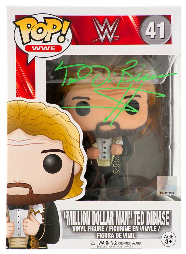 Ted DiBiase Signed Million Dollar Man WWE Wrestling Funko Pop Doll #41 - DIBFUN500 - Ted DiBiase Signed Million Dollar Man WWE Wrestling Funko Pop Doll #41 product image