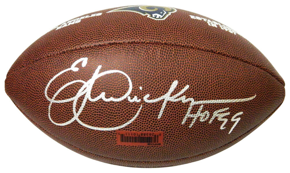 Eric Dickerson Signed Rams Logo Wilson Football w/HOF'99 - DICFTB302 - Eric Dickerson Signed Rams Logo Wilson Football w/HOF'99 product image