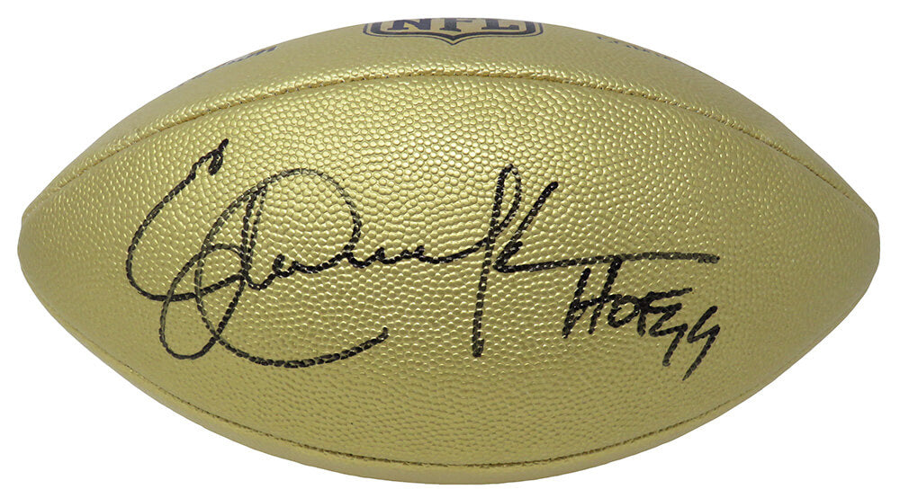 Eric Dickerson Signed Wilson Duke Gold Metallic NFL Full Size Replica Football w/HOF'99 - DICFTB304 - Eric Dickerson Signed Wilson Duke Gold Metallic NFL Full Size Replica Football w/HOF'99 product image
