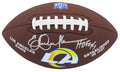 Eric Dickerson Signed Los Angeles Rams Brown Logo Football w/HOF'99 - DICFTB305 - Eric Dickerson Signed Los Angeles Rams Brown Logo Football w/HOF'99 product image