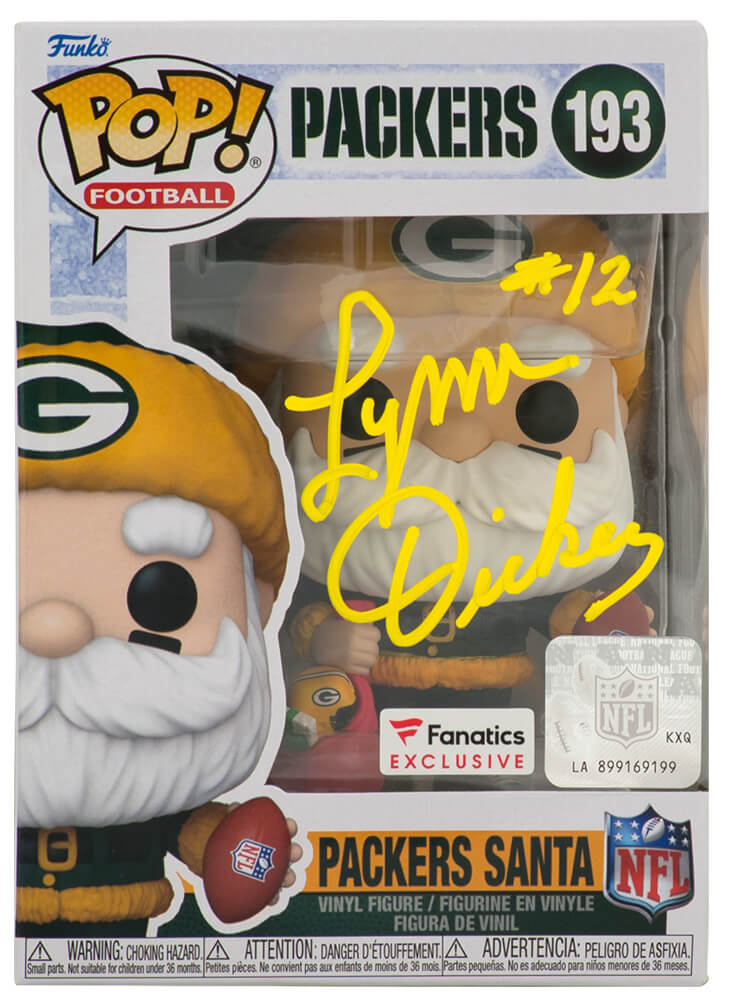 Lynn Dickey Signed Green Bay Packers 'SANTA' Funko Pop Doll #193 - DICFUN300 - Lynn Dickey Signed Green Bay Packers 'SANTA' Funko Pop Doll #193 product image