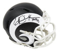 Eric Dickerson Signed Los Angeles Rams Flat Black Matte Riddell Speed Mini Helmet w/HOF'99 - DICMIN306 - Eric Dickerson Signed Los Angeles Rams Flat Black Matte Riddell Speed Mini Helmet w/HOF'99 product image
