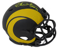Eric Dickerson Signed Los Angeles Rams Eclipse Black Matte Riddell Speed Mini Helmet w/HOF'99 - DICMIN308 - Eric Dickerson Signed Los Angeles Rams Eclipse Black Matte Riddell Speed Mini Helmet w/HOF'99 product image