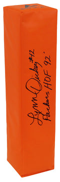 Lynn Dickey Signed BSN Orange Football Endzone Pylon w/Packers HOF'92 - DICPYL310 - Lynn Dickey Signed BSN Orange Football Endzone Pylon w/Packers HOF'92 product image