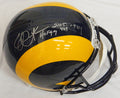 Eric Dickerson Signed Los Angeles Rams Throwback Riddell Full Size Replica Helmet w/2,105 Yds 1984, HOF'99 - DICREP300 - Eric Dickerson Signed Los Angeles Rams Throwback Riddell Full Size Replica Helmet w/2,105 Yds 1984, HOF'99 product image