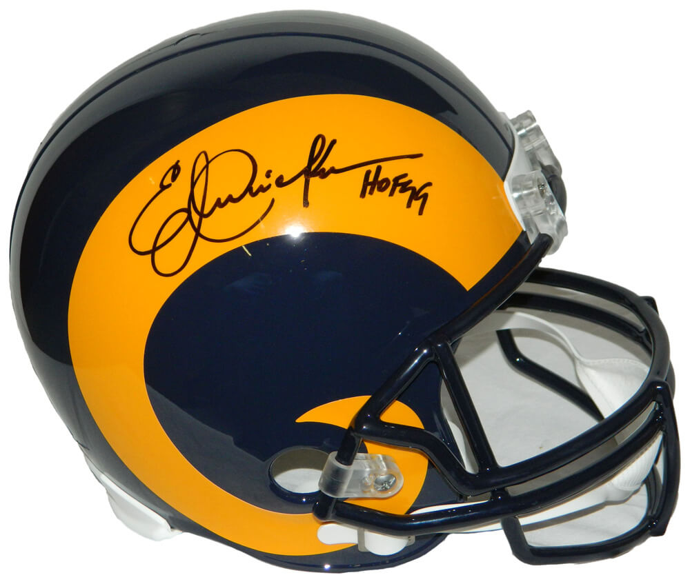 Eric Dickerson Signed Los Angeles Rams Throwback Riddell Full Size Replica Helmet w/HOF'99 - DICREP302 - Eric Dickerson Signed Los Angeles Rams Throwback Riddell Full Size Replica Helmet w/HOF'99 product image
