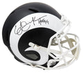 Eric Dickerson Signed Los Angeles Rams Flat Black Matte Riddell Full Size Speed Replica Helmet w/HOF'99 - DICREP303 - Eric Dickerson Signed Los Angeles Rams Flat Black Matte Riddell Full Size Speed Replica Helmet w/HOF'99 product image